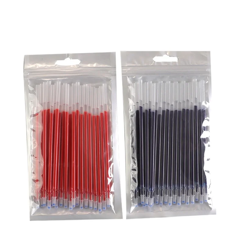 50 Stück/Set 0,5mm/0,38mm Gel stift Nachfüllungen schwarz/blau/rot Tinte Schreibstift Nachfüllungen Büromaterial – Detail 7