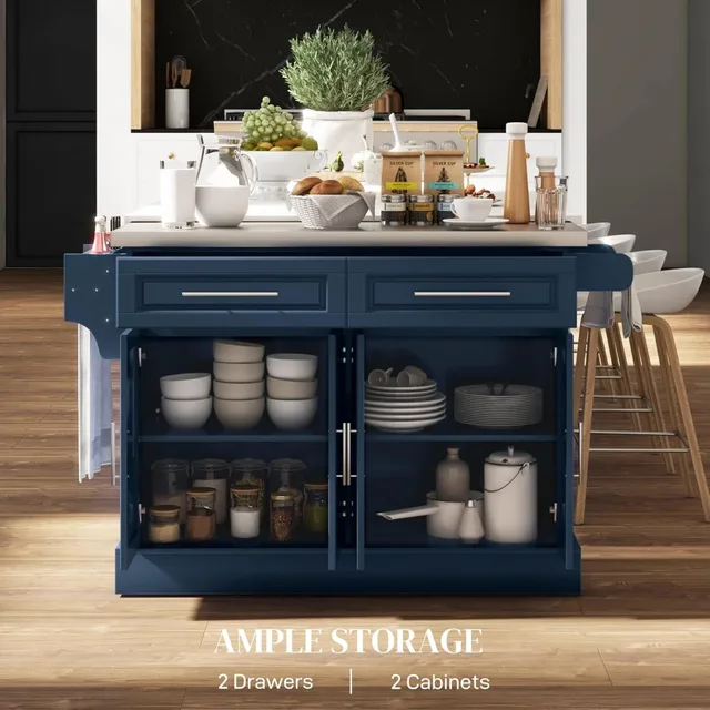 Rolling Kitchen Island Cart 3