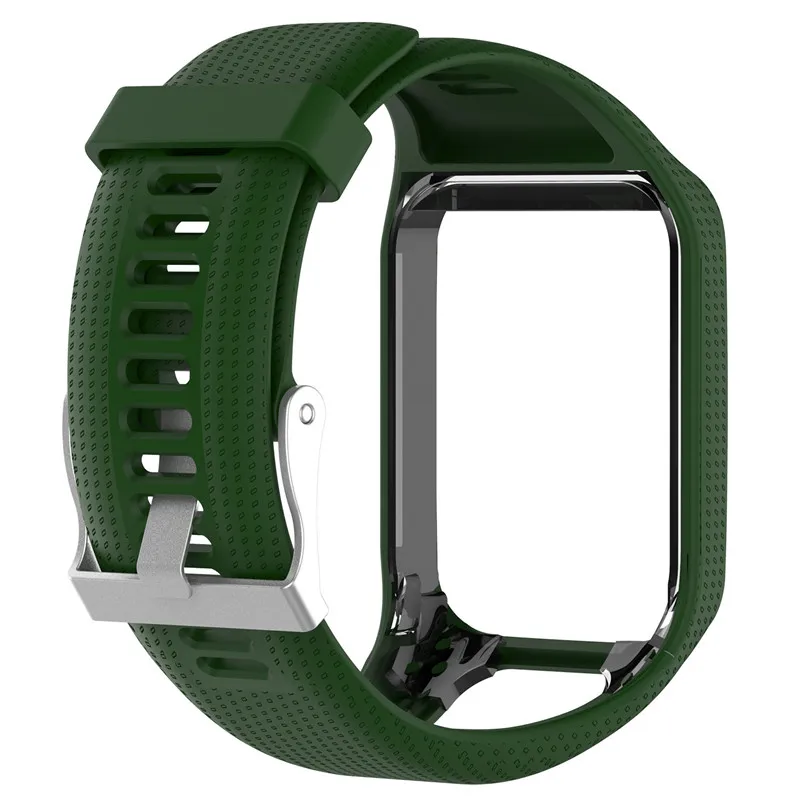 Silicone Replacement Wrist Band Strap For TomTom Spark Runner 2 3 Spark3 Cardio Music GPS Watch Bracelet For Adventunrer Golfer2 