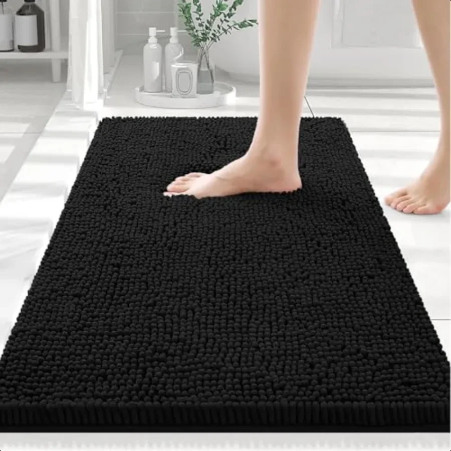 Luxury Chenille Soft Absorbent Bathroom Rug