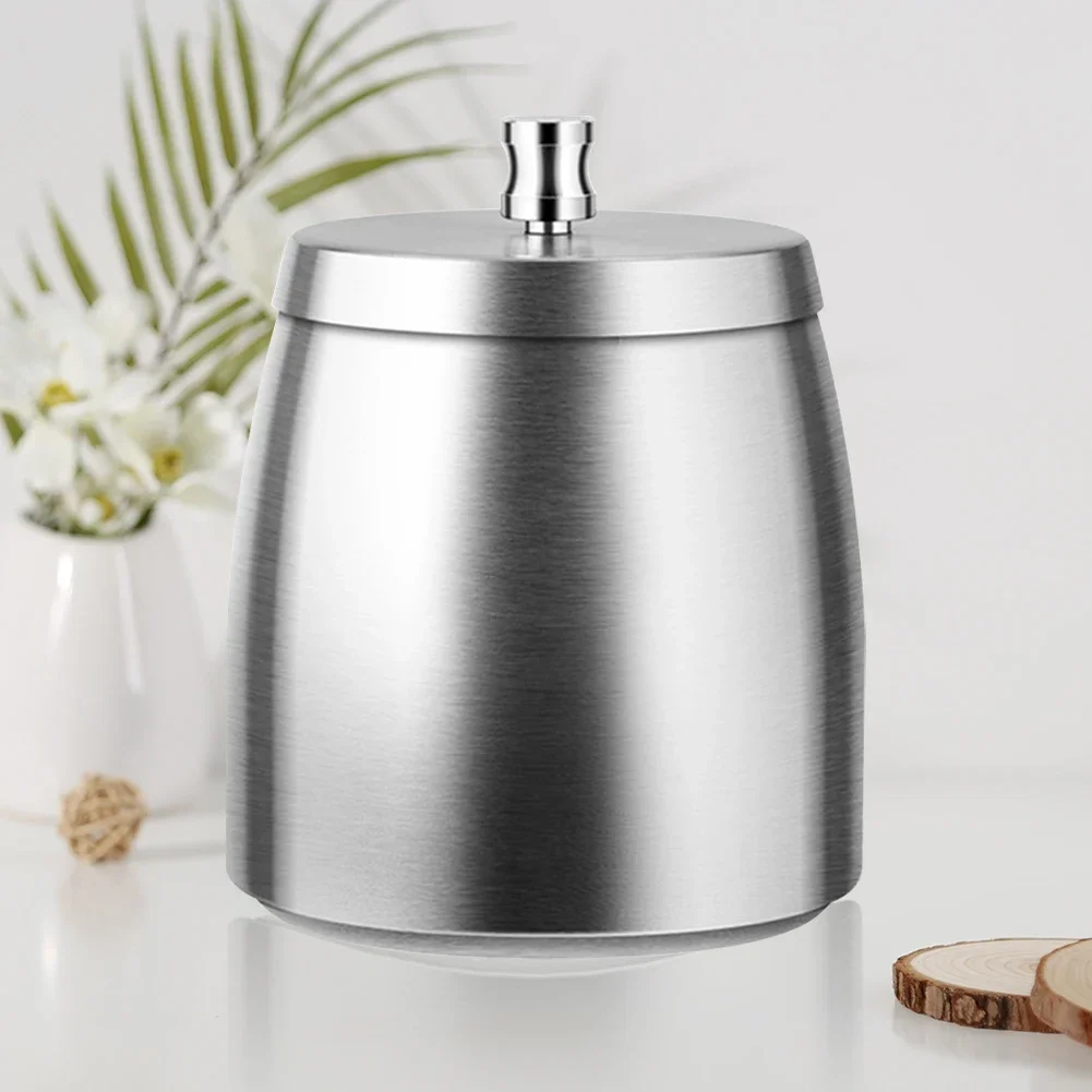 Stainless Steel Butt Bucket Windproof with Lid Cigarette Ashtray Large Capacity for Home/Office/Tabletop/Outside Patio/Balcony portable ashtray cigarettes ashtray stainless steel ashtray metal ashtray
