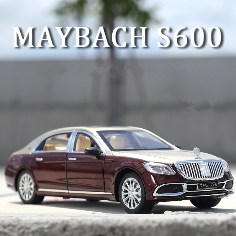 Schaal afgewerkte modelauto 1/24 For Maybach S600 Gegoten Legering