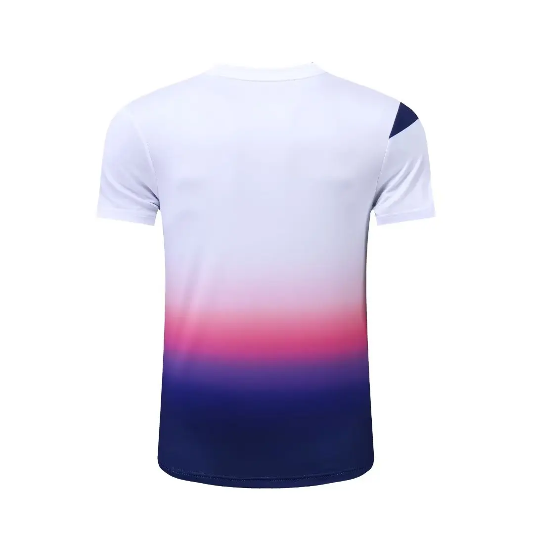 Custom YY men's and women's badminton T-shirt quick drying breathable light tennis T-shirt table tennis training shirt V-neck sh
