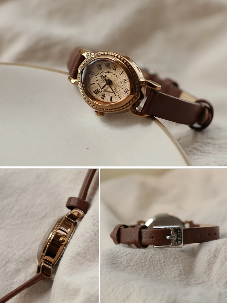 Orologio da polso da donna con quadrante irregolare unico, cinturino in pelle PU, analogico, al quarzo, con cristalli, Verde, misura unica, Cinturino