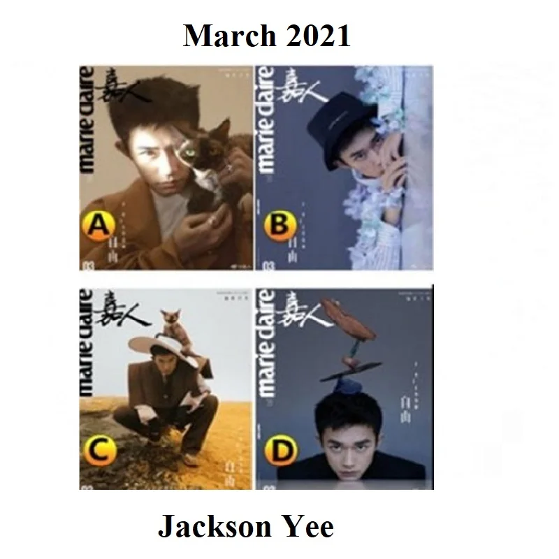 TFboys Yi Yang Qianxi Jackson Yee China Film TV Male Actor Pop Music Singer Picture Photo Cover Text Magazine Book March