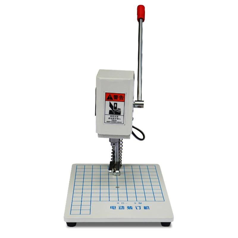 

XD-3 Electric Book Drilling and Paper Punching Machine 220V Voucher File Office Binding Machine Single Hole Punching Stapler