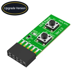 Dual 5 - Pin Reset and Power Switch Adapter with LED Indicator (Green)