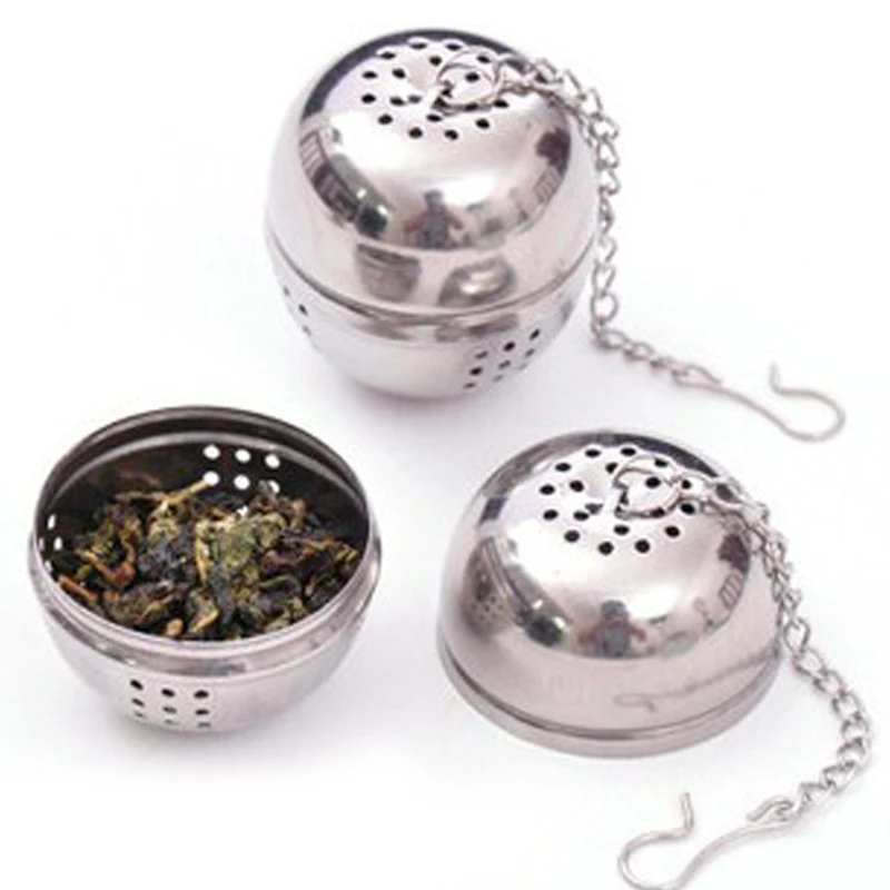 Tea Strainer Hangable Stainless Steel Ball Shape Tea Infuser For Loose Leaf Spice Kitchen Accessories Mesh Filter Strainer tea infuser tea strainer tea filter