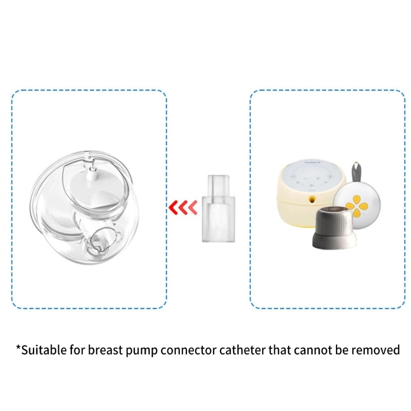 Breast Milk Collector Connector Repair Part for Spectra Breast Pump Accessories Replacement Baby Feeding Tool Hose Connector 5