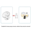 Breast Milk Collector Connector Repair Part for Spectra Breast Pump Accessories Replacement Baby Feeding Tool Hose Connector 5