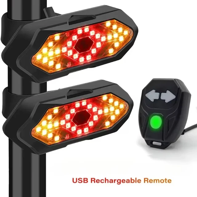 Wireless LED Bike Rear Turn Signal Light 1
