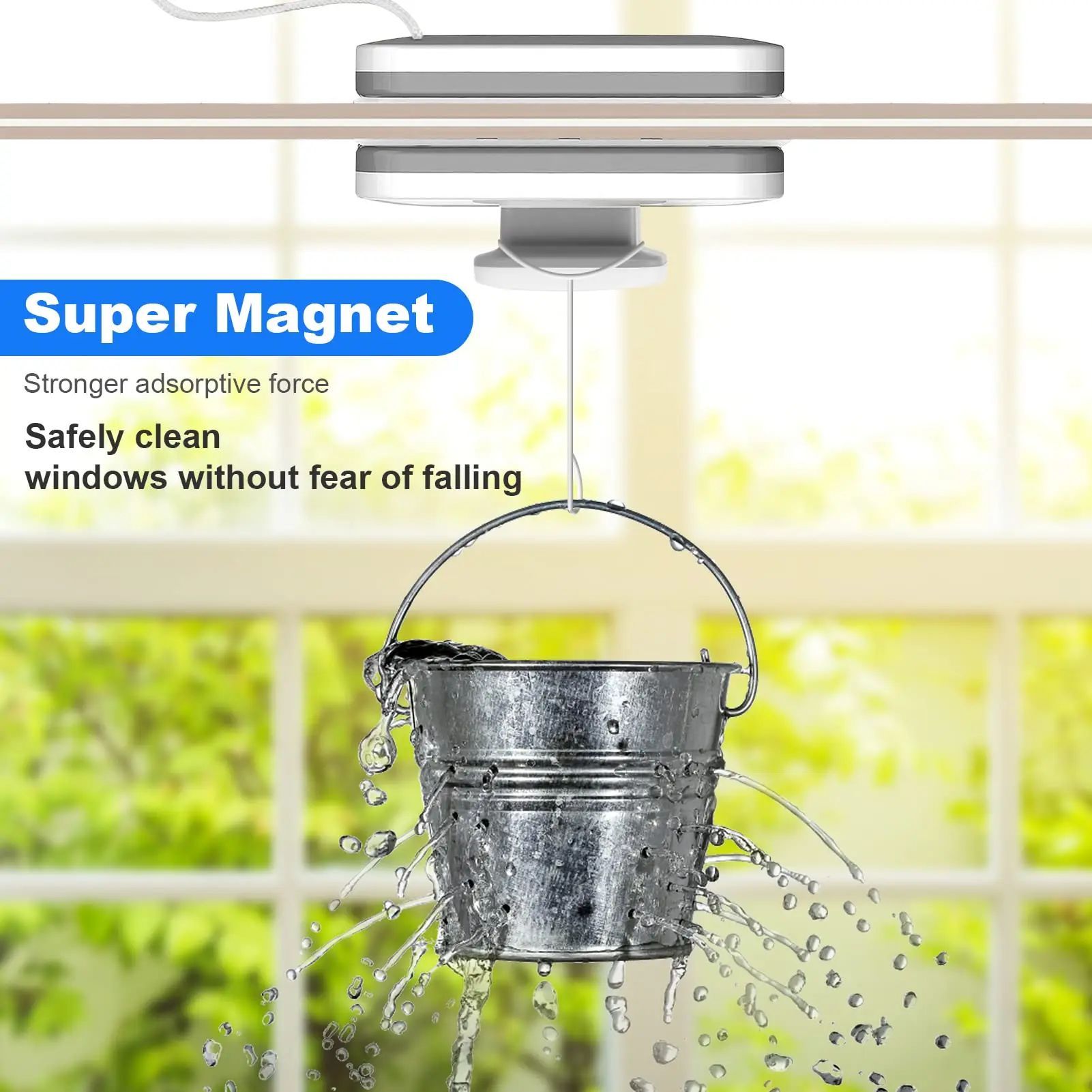 New Adjustable Double Sided Glass Cleaning Accessory for Home Use Magnetic Windscreen Wiper Cleaner Window Cleaning Tool