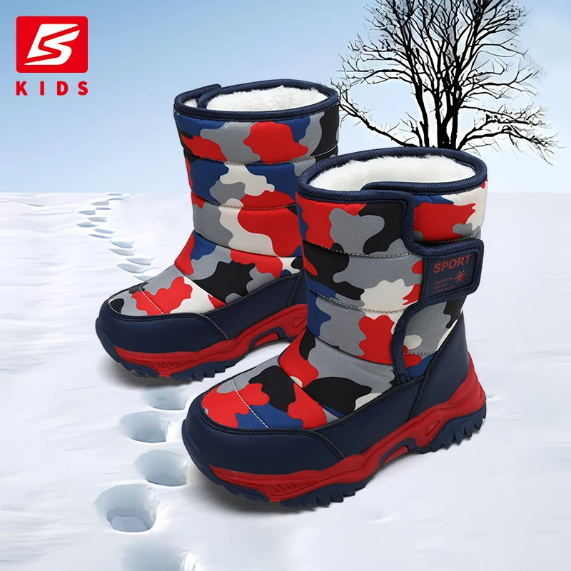 Children Winter Boots Boys Girls Snow Boots Outdoor Sport Cotton