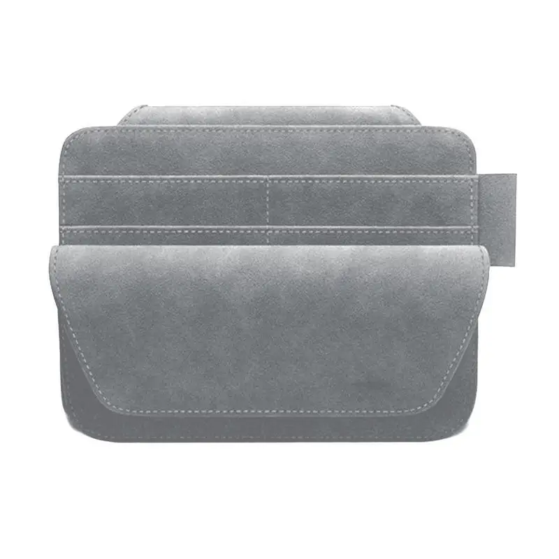

Car Glasses Clip Sun Visor Holder Clip Pen Card Partition Design Detachable Wear-resistant Waterproof Visor Organizer For SUV