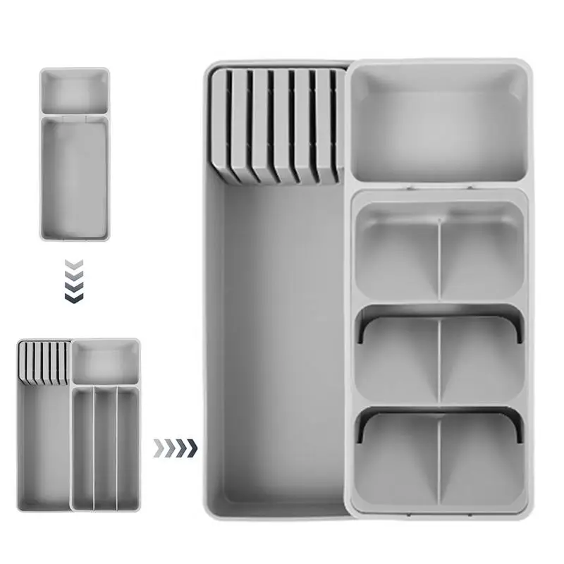 

Flatware Organizers Expandable Utensil Tray Multipurpose Cutlery Drawer Organizer For Cutlery Fork Spoon kitchen accessories