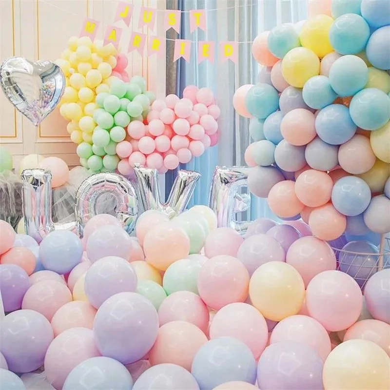 

12" Macaron Candy Colored Latex Balloons 2.8g Thickened DIY for Birthday Wedding Engagement Anniversary Christmas Festival