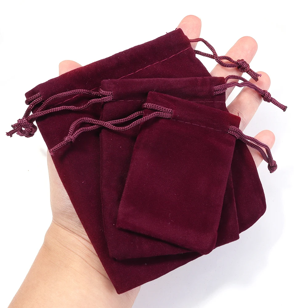 5-10 Stück Schmuck Samtbeutel Kordelzug Schmuck Geschenk Display Beutel für Hochzeit Süßigkeiten Weihnachtsgeschenk Verpackungsbeutel