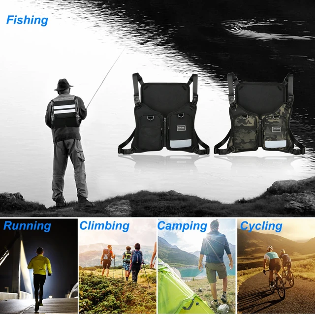 Fly Fishing Vest Lightweight Breathable Outdoor Fishing Vest Jacket Chest  Pack Fishing Accessories For Fishing Outdoor Hiking - AliExpress