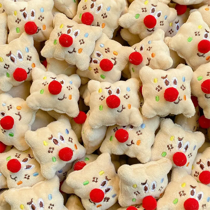 

DIY Joker печенье квадратный красный нос кавайная вышивка мультфильм Мягкие плюшевые игрушки хобби мягкий рюкзак подвески подарок на день рождения