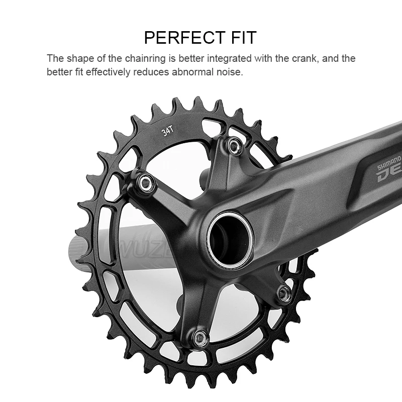 Bike Chainring Shimano 96bcd Round MTB 96BCD 26/36T 32/34/36T For M7000 M8000 M4100 M5100/MT510 bike crank Crown