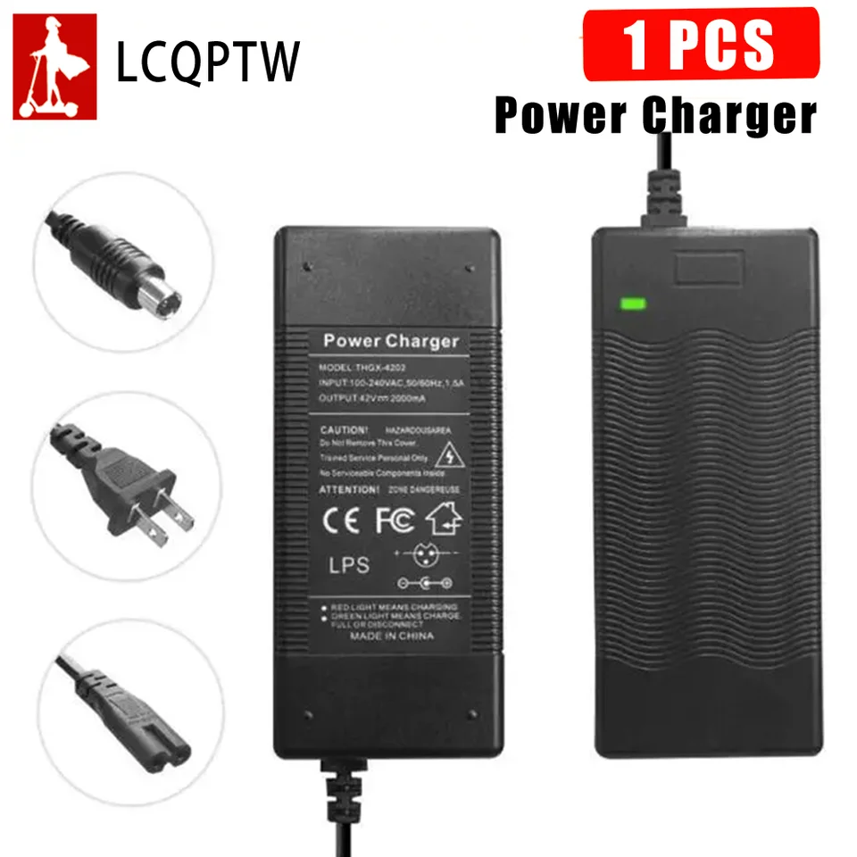 Chargeur pour Xiaomi M365 42V 2A Chargeur Trotinette