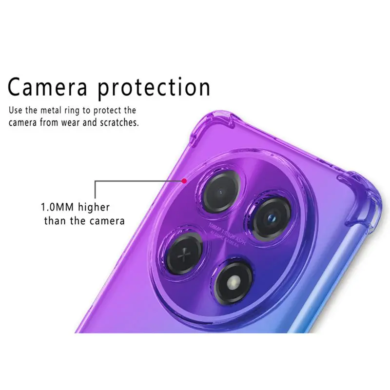 Shockproof Gradient TPU Protective Phone Case Cover
