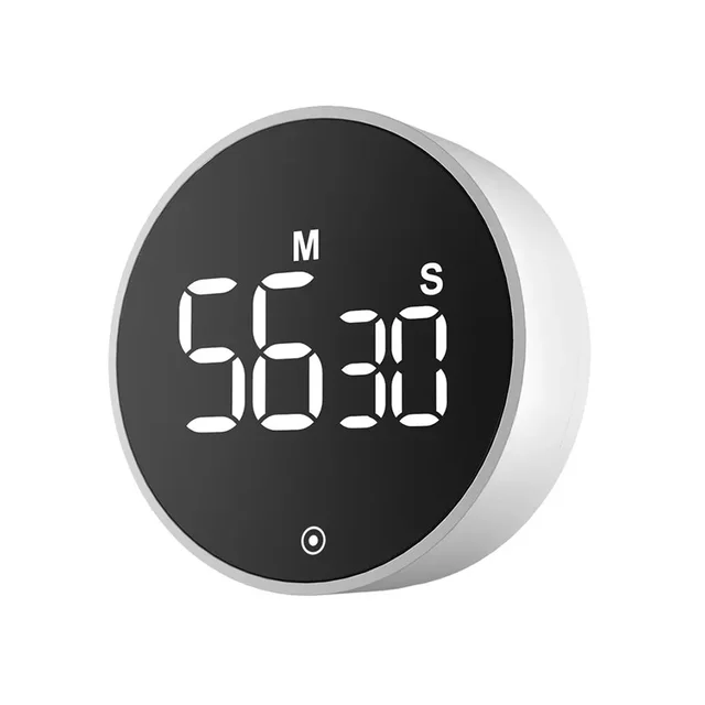 LED Kitchen Timer Digital Knob Timer Magnetic Electronic Manual Countdown  Timer Cooking Shower Study Fitness Stopwatch