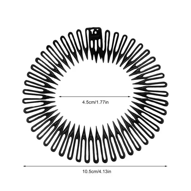 ZKGYUS Cerchietto Con Clip | Doppia Forcina Incorporata | Cerchietto Capelli Unisex Con Mollette - Foto 14