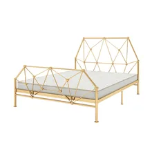 

Iron Bed Frame 180×200CM Nordic Modern Simple Living Room Single Double Adult Teenage Children Iron Twin Bed Frame Stable Frame