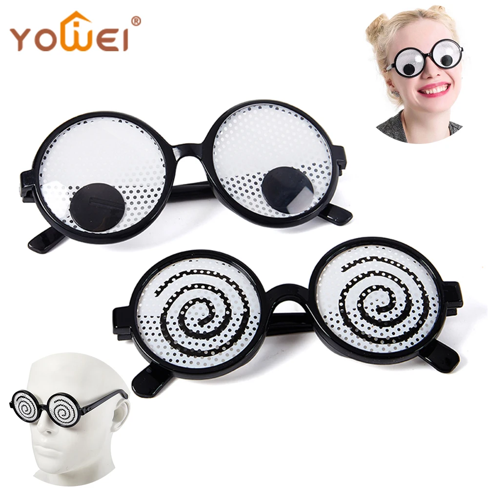 10pcs Funny Googly Eyes Glasses Novelty Shaking Googly Eyes Eyewear For  Women Men Halloween Party Favors Props