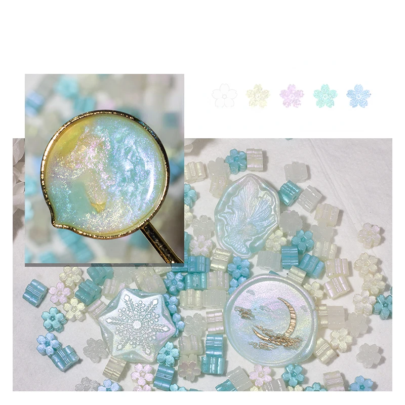 Mixed Color Glittering Wax Particles for DIY Sealing