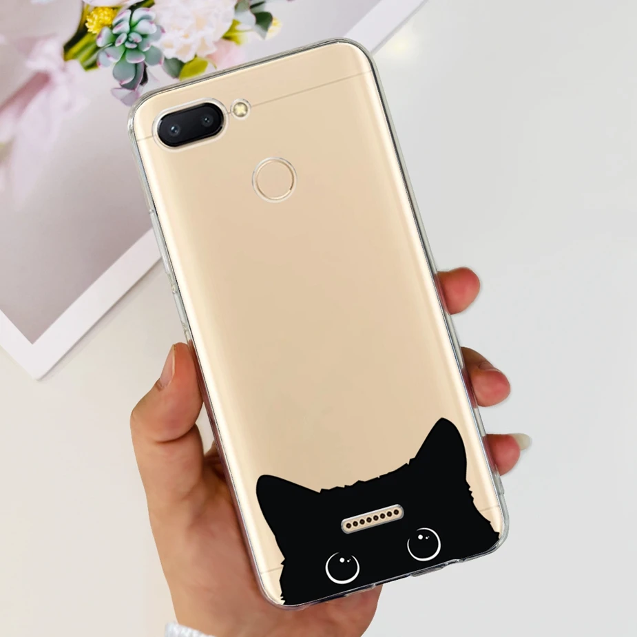 Cute Painted Clear Silicone Phone Case - Soft TPU Shell with Bumper Protection