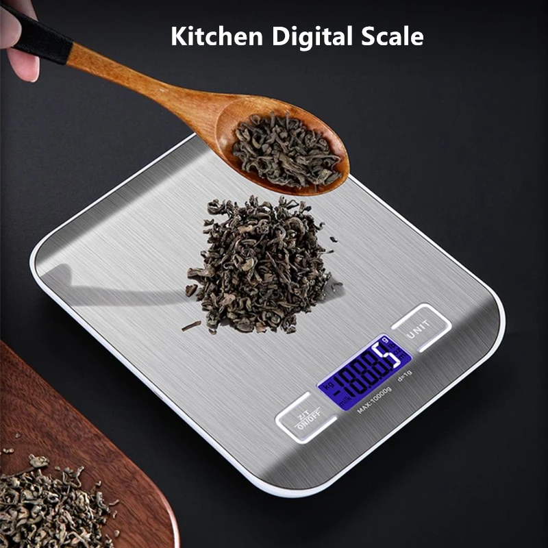 Household Kitchen Scale High-precision Electronic Pastry Baking Scale Small Food Baking Scale 10kg/1g Accurate Weighing Tools