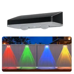 Outdoor Solar Wall Light - Waterproof, Dimmable LED Panel (Multicolor)