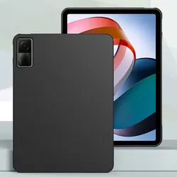 Shockproof Protective Black Silicone Tablet Case - Slim & Soft TPU Cover for Redmi Pad 10.61 (Soft Black Cover)
