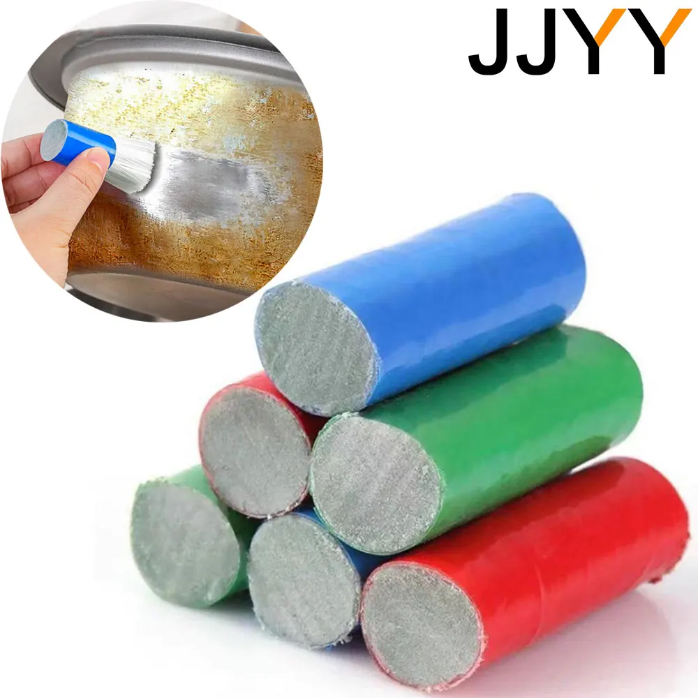 JJYY 2Pcs Cleaning Wash Brush Magic Stick Metal Oxide Brush Cleaning Useful Kitchen Cleaner Kitchen Tools Pot Washing Tool 1