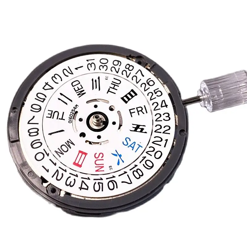 Watch Movement White Nh36a Three-dot Double Calendar Automatic Mechanical Movement At 3 At 3.8 for Skx007 SEIK Watch MODs Dial Repair NH36