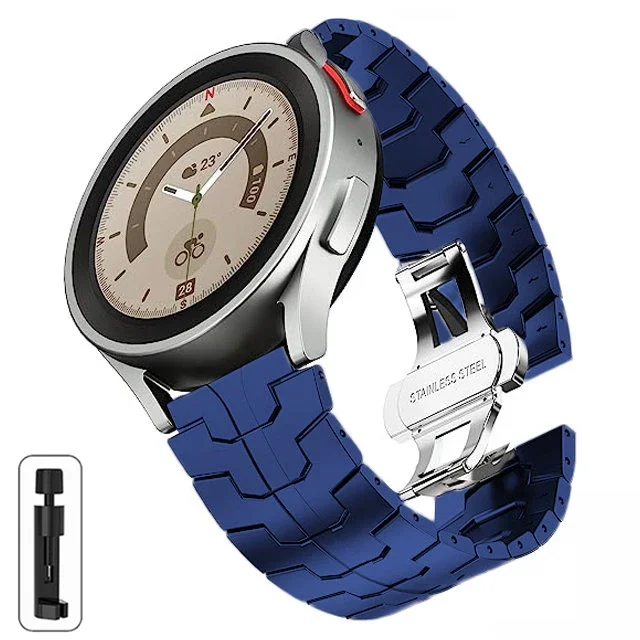 Premium Stainless Steel Watch Strap - Elegant and Durable Replacement Band, 20mm/22mm