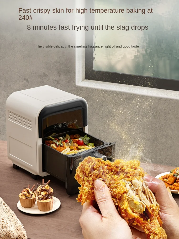 Supor Visual Air Fryer Intelligent Multifunctional Deep Frying Pan 5L Large Capacity Home New Air Fryers Kitchen Appliances 6