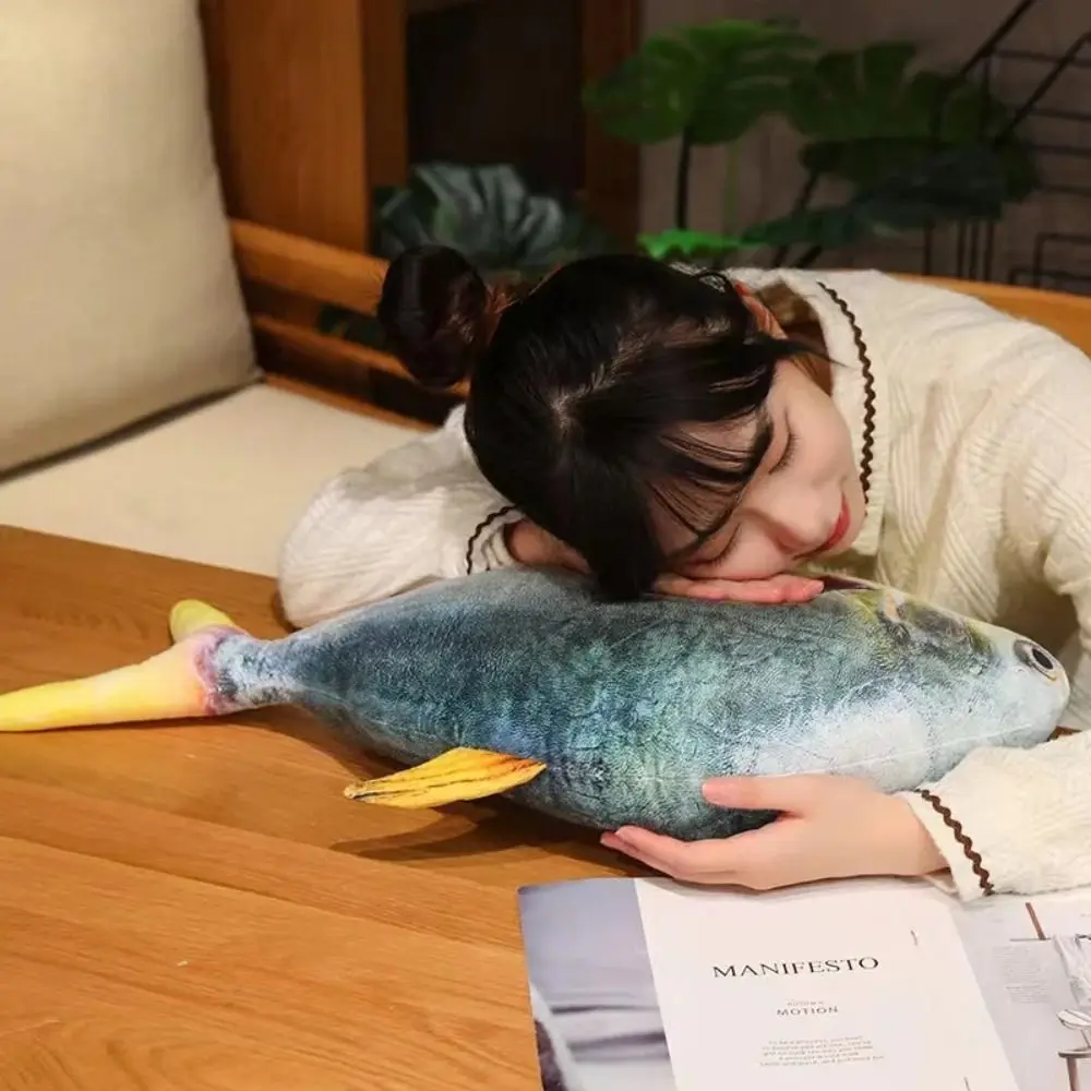Anime Pillow PP Cotton Simulation Sea Fish Stuffed Soft Sea Fish Stuffed Bream Grouper Fish Sleeping Pillow Gifts