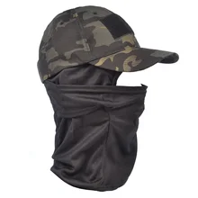  MEGE Tactical Camouflage Mask Hat Baseball Cap Beanies Military Army Skullies Unisex Hip Hop Knitted Cap Elastic Outdoor Cap 
