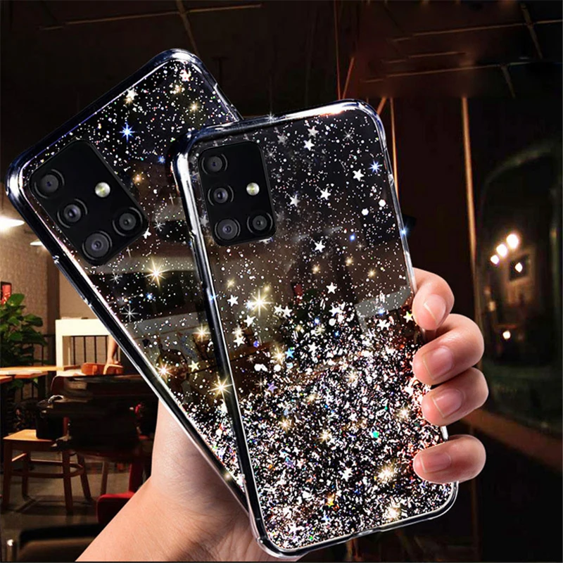 Case For Samsung Galaxy S Fe Case Bling Glitter Cover A51 Note 10 Ultra 2 A52 1 0 A50 S Plus S Sfe S21 Case Phone Case Covers Aliexpress