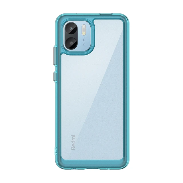  Tiwinxing Funda compatible con Redmi A2, bonita funda  transparente con purpurina a prueba de golpes para teléfono Xiaomi Redmi A2  para mujeres y niñas, funda protectora delgada de silicona (morado) 