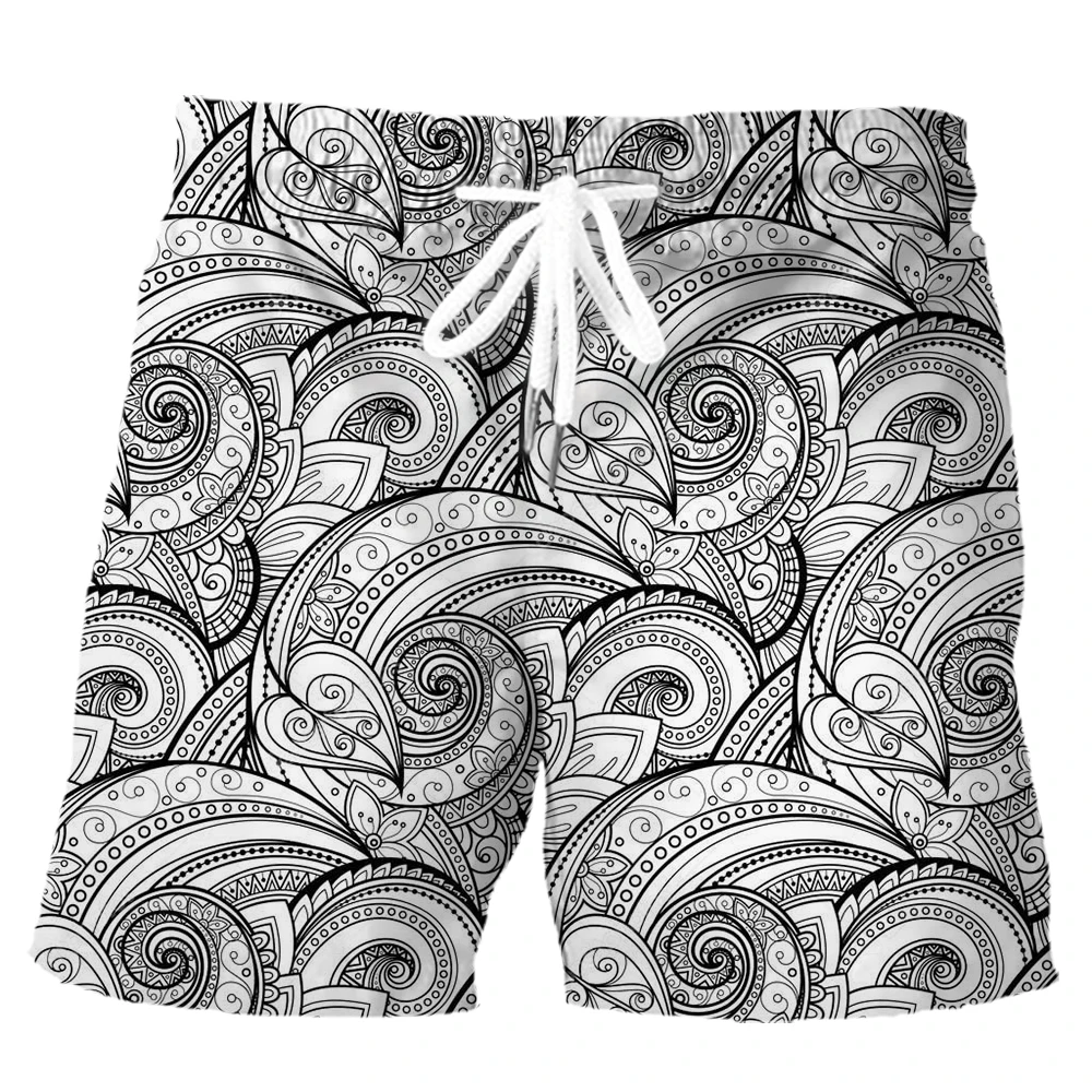 

Шорты HX полинезийские с татуировками, эластичные штаны из полиэстера с 3D графическим рисунком, модная мужская одежда, Прямая поставка