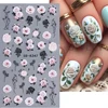 5D Embossed Nail Stickers Valentine‘s Day Red Rose Flower Self-Adhesive Sliders Decals Simple Ladies Manicure Decoration Foils 4