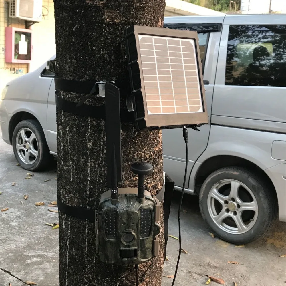 Hunting Cameras Solar Panel 10000mah Capacity Battery 6V 9V 12V Solar Charger External Power for trail cameras
