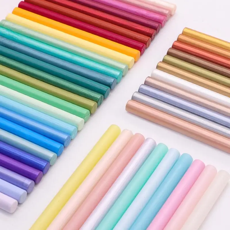Seal Wax Sticks For Melting Glue Gun Sealing Wax Sticks Wedding Party Invitation Sealing For Fashion Gift Decoration 10Pcs seal wax seal wax sticks