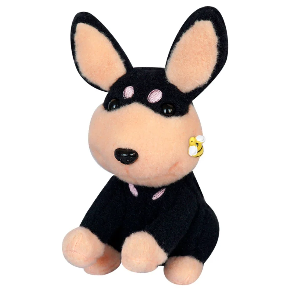 

Black Dog Electric Bee Dog Plush Toy Recording Learn To Talk Electric Bee Puppy Doll Funny Will Bark