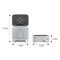 Travel 3 in 1 Magnetic Wireless Charger Foldable Stand Dock for IPhone 15, 14, AirPods,iwatch for Apple / for Samsung Galaxy S23 - Image 6