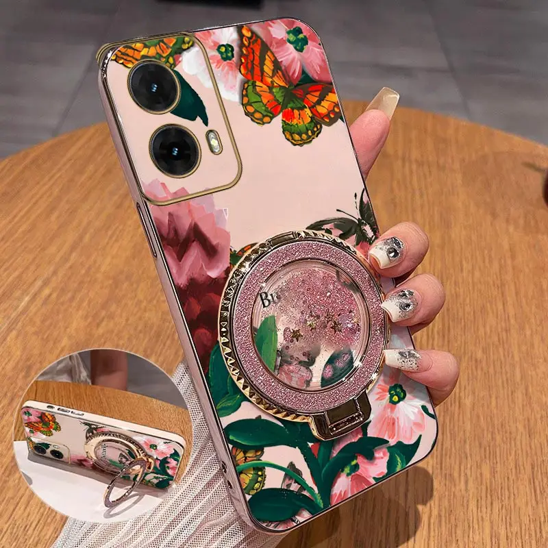 Colorful Butterflies Plating Phone Case Cover